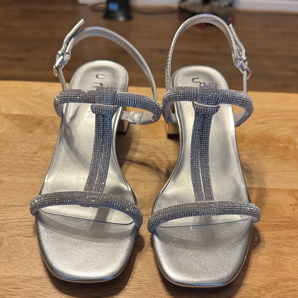 Unisa Silver Strappy Heels